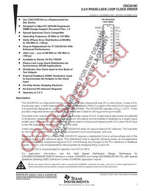 CDC2510CPWRG4 datasheet  